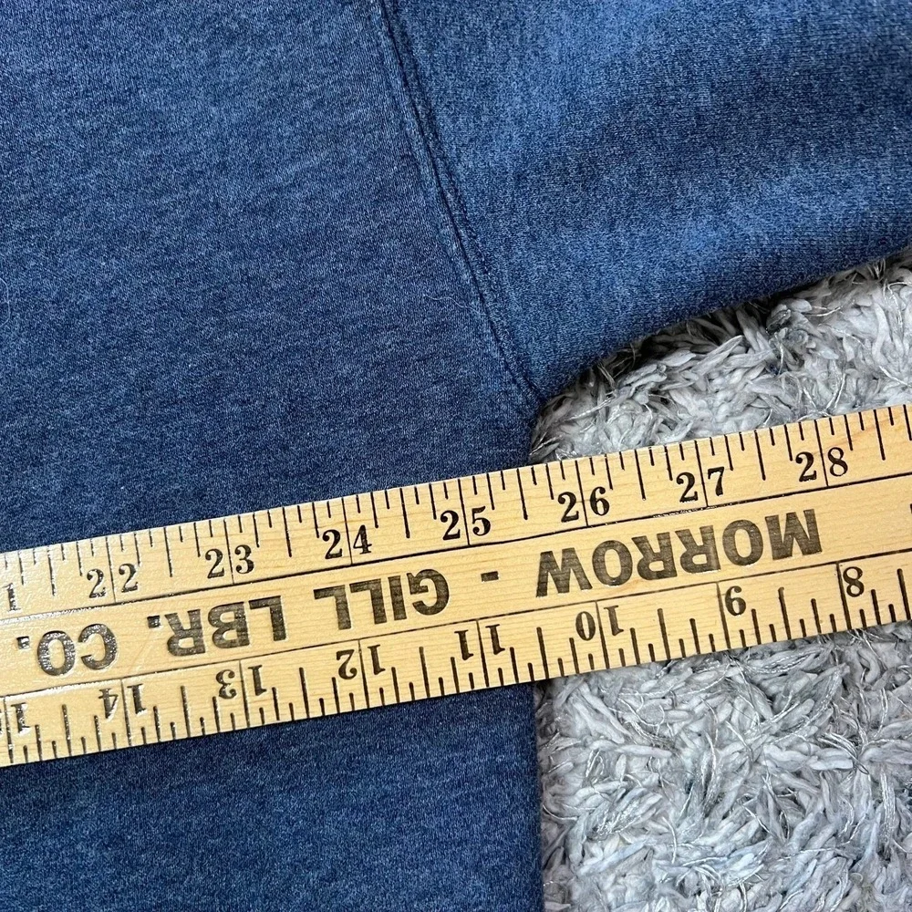 Abercrombie & Fitch Men's Oversized Hoodie Blue Gray Size L Pullover Soft A&F - Picture 5 of 6